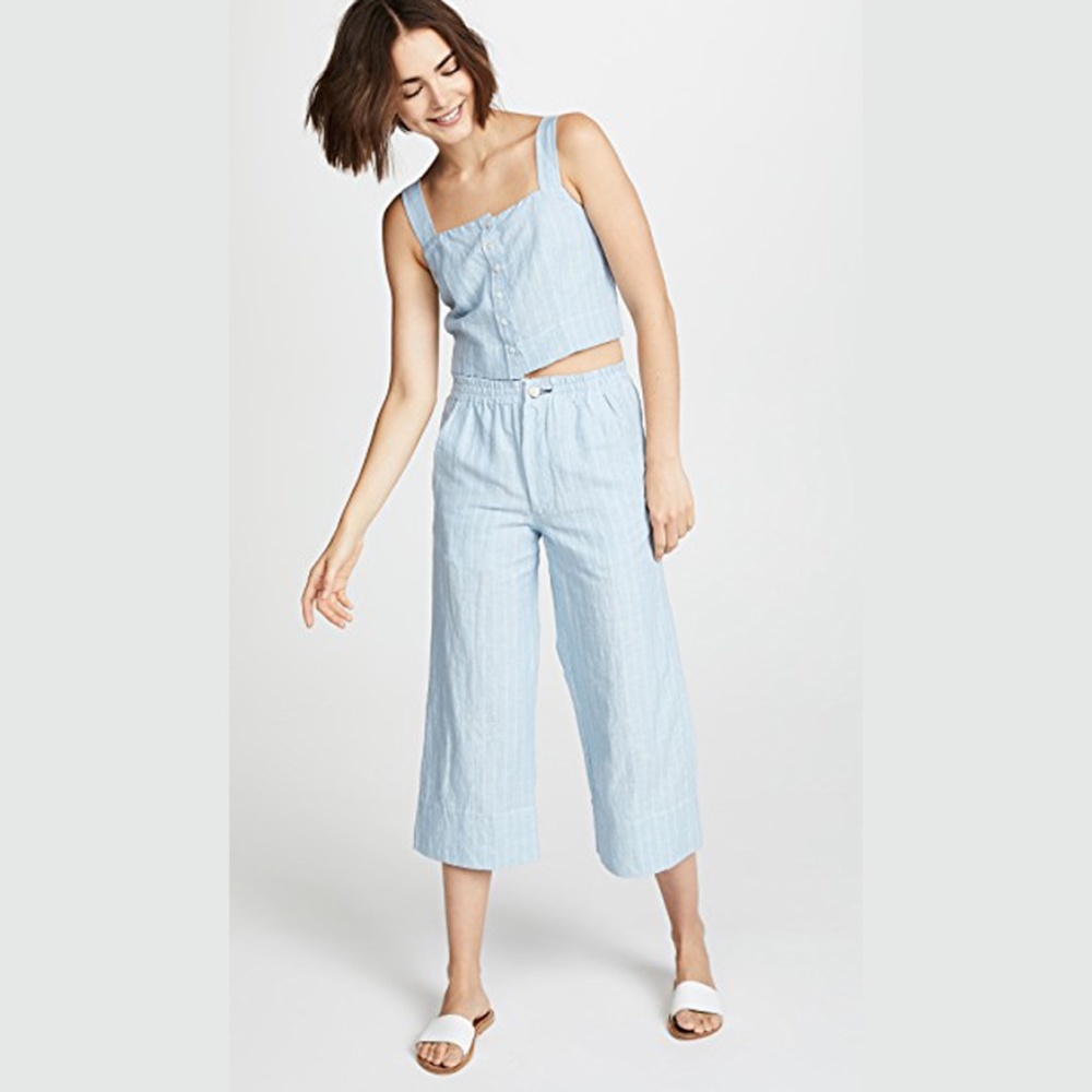 NWT McGuire Denim Linen Culottes